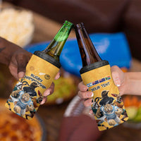 Custom Rugby Southern Hemisphere 4 in 1 Can Cooler Tumbler Argentina AUNZ South Africa Mascot Gold LT9 - Polynesian Pride