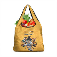 Custom Rugby Southern Hemisphere Grocery Bag Argentina AUNZ South Africa Mascot Gold LT9 1-pack One Size Gold - Polynesian Pride
