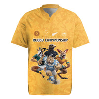 Custom Rugby Southern Hemisphere Rugby Jersey Argentina AUNZ South Africa Mascot Gold LT9 Gold - Polynesian Pride