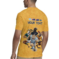 Custom Rugby Southern Hemisphere Rugby Jersey Argentina AUNZ South Africa Mascot Gold LT9 - Polynesian Pride
