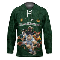 Custom Rugby Southern Hemisphere Hockey Jersey Argentina AUNZ South Africa Mascot Green LT9 Unisex Green - Polynesian Pride