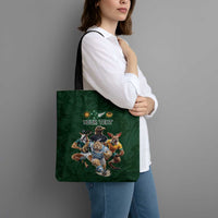 Custom Rugby Southern Hemisphere Tote Bag Argentina AUNZ South Africa Mascot Green LT9 - Polynesian Pride