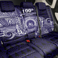 Tonga Queen Salote College 100th Years Back Car Seat Cover Est 1926 Tongan Ngatu Tapa LT9 - Polynesian Pride