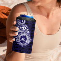 Tonga Queen Salote College 100th Years 4 in 1 Can Cooler Tumbler Est 1926 Tongan Ngatu Tapa LT9 - Polynesian Pride