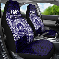Tonga Queen Salote College 100th Years Car Seat Cover Est 1926 Tongan Ngatu Tapa LT9 - Polynesian Pride