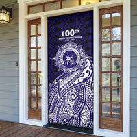 Tonga Queen Salote College 100th Years Door Cover Est 1926 Tongan Ngatu Tapa LT9 - Polynesian Pride