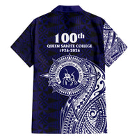 Tonga Queen Salote College 100th Years Family Matching Summer Maxi Dress and Hawaiian Shirt Est 1926 Tongan Ngatu Tapa LT9 - Polynesian Pride