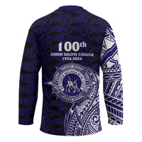 Tonga Queen Salote College 100th Years Hockey Jersey Est 1926 Tongan Ngatu Tapa LT9 - Polynesian Pride