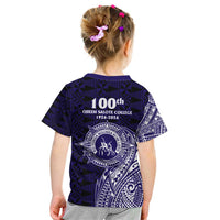 Tonga Queen Salote College 100th Years Kid T Shirt Est 1926 Tongan Ngatu Tapa LT9 - Polynesian Pride