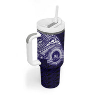 Tonga Queen Salote College 100th Years Tumbler With Handle Est 1926 Tongan Ngatu Tapa LT9 - Polynesian Pride