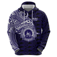Tonga Queen Salote College 100th Years Zip Hoodie Est 1926 Tongan Ngatu Tapa LT9 - Polynesian Pride