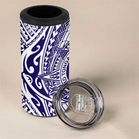 Tonga Queen Salote College 100th Years 4 in 1 Can Cooler Tumbler White Tonga Kupesi Uniquely Pacific Art LT9 - Polynesian Pride