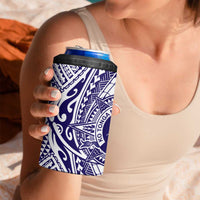 Tonga Queen Salote College 100th Years 4 in 1 Can Cooler Tumbler White Tonga Kupesi Uniquely Pacific Art LT9 - Polynesian Pride