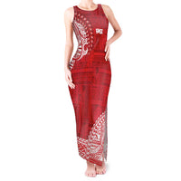 Samoa FAST Tank Maxi Dress Samoan Motif Patterns - Polynesian Pride