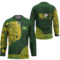 Samoa SUP Hockey Jersey Samoan Motif Patterns - Polynesian Pride