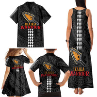 Aloha Spirit Ikaika Warrior Helmet Family Matching Tank Maxi Dress and Hawaiian Shirt LT9 - Polynesian Pride