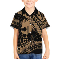 Ikaika Hawaiian Mythic Koa Tribal Warrior Hawaiian Shirt