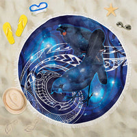 North Island Kokako and South Island Kokako Beach Blanket New Zealand Native Bird with Galaxy Vibe LT9 One Size 150cm Galaxy - Polynesian Pride