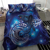 North Island Kokako and South Island Kokako Bedding Set New Zealand Native Bird with Galaxy Vibe LT9 - Polynesian Pride