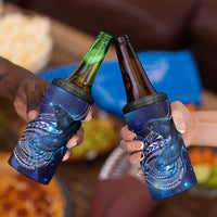 North Island Kokako and South Island Kokako 4 in 1 Can Cooler Tumbler New Zealand Native Bird with Galaxy Vibe LT9 - Polynesian Pride