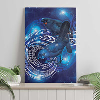 North Island Kokako and South Island Kokako Canvas Wall Art New Zealand Native Bird with Galaxy Vibe LT9 - Polynesian Pride