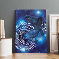North Island Kokako and South Island Kokako Canvas Wall Art New Zealand Native Bird with Galaxy Vibe LT9 - Polynesian Pride