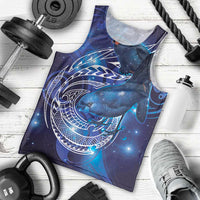 North Island Kokako and South Island Kokako Men Tank Top New Zealand Native Bird with Galaxy Vibe LT9 - Polynesian Pride