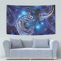 North Island Kokako and South Island Kokako Tapestry New Zealand Native Bird with Galaxy Vibe LT9 - Polynesian Pride