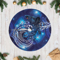 North Island Kokako and South Island Kokako Tree Skirt New Zealand Native Bird with Galaxy Vibe LT9 Casual Galaxy - Polynesian Pride