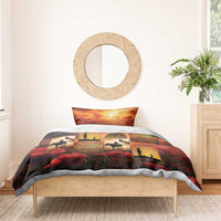 ANZAC Day Film Reel Lest We Forget Bedding Set Australia NZ Memorial