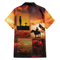 ANZAC Day Film Reel Lest We Forget Family Matching Off The Shoulder Long Sleeve Dress and Hawaiian Shirt Australia NZ Memorial LT9 - Polynesian Pride