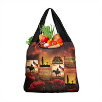 ANZAC Day Film Reel Lest We Forget Grocery Bag Australia NZ Memorial