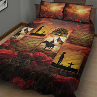 ANZAC Day Film Reel Lest We Forget Quilt Bed Set Australia NZ Memorial
