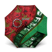 Personalised Cook Islands ANZAC 1915-2026 Filmstrip Umbrella Lest We Forget 25 April