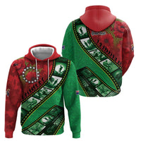 Personalised Cook Islands ANZAC 1915-2026 Filmstrip Zip Hoodie Lest We Forget 25 April LT9 - Polynesian Pride