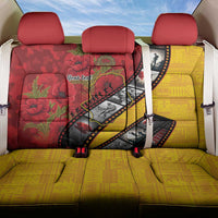 Personalised Niue ANZAC 1915-2026 Filmstrip Back Car Seat Cover Lest We Forget 25 April LT9 One Size Gold - Polynesian Pride