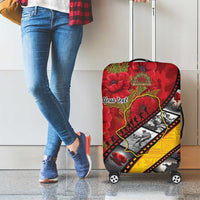 Personalised Niue ANZAC 1915-2026 Filmstrip Luggage Cover Lest We Forget 25 April LT9 - Polynesian Pride