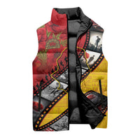 Personalised Niue ANZAC 1915-2026 Filmstrip Sleeveless Puffer Jacket Lest We Forget 25 April
