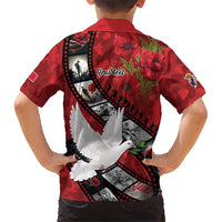 Personalised Tonga ANZAC 1915-2026 Filmstrip Family Matching Long Sleeve Bodycon Dress and Hawaiian Shirt Lest We Forget 25 April LT9 - Polynesian Pride