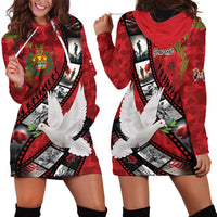 Personalised Tonga ANZAC 1915-2026 Filmstrip Hoodie Dress Lest We Forget 25 April LT9 - Polynesian Pride