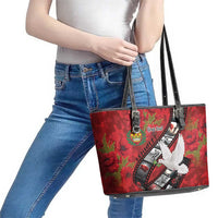 Personalised Tonga ANZAC 1915-2026 Filmstrip Leather Tote Bag Lest We Forget 25 April