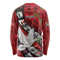 Personalised Tonga ANZAC 1915-2026 Filmstrip Long Sleeve Shirt Lest We Forget 25 April