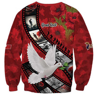 Personalised Tonga ANZAC 1915-2026 Filmstrip Sweatshirt Lest We Forget 25 April