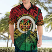 Personalised Vanuatu Yumi 44th Indipendens Dei Hawaiian Shirt Vanuatuan Broad Tusk with Polynesian Tribal LT9 - Polynesian Pride