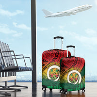 Personalised Vanuatu Yumi 44th Indipendens Dei Luggage Cover Vanuatuan Broad Tusk with Polynesian Tribal LT9 - Polynesian Pride