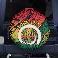 Personalised Vanuatu Yumi 44th Indipendens Dei Spare Tire Cover Vanuatuan Broad Tusk with Polynesian Tribal LT9 - Polynesian Pride