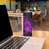 Purple Polynesian Tahiti Island Skinny Tumbler The Wave of Water LT9 - Polynesian Pride