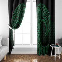 Kakariki Maori Ta Moko Poutama Art Window Curtain LT9 - Polynesian Pride