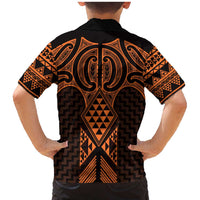 Karaka Maori Ta Moko Poutama Art Family Matching Mermaid Dress and Hawaiian Shirt LT9 - Polynesian Pride