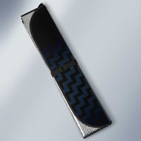 Kikorangi Maori Ta Moko Poutama Art Auto Sun Shade - Polynesian Pride